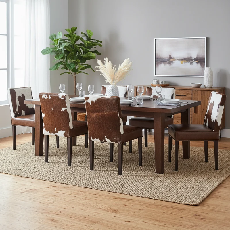 Chaise en peau de vache | Acacia Savage