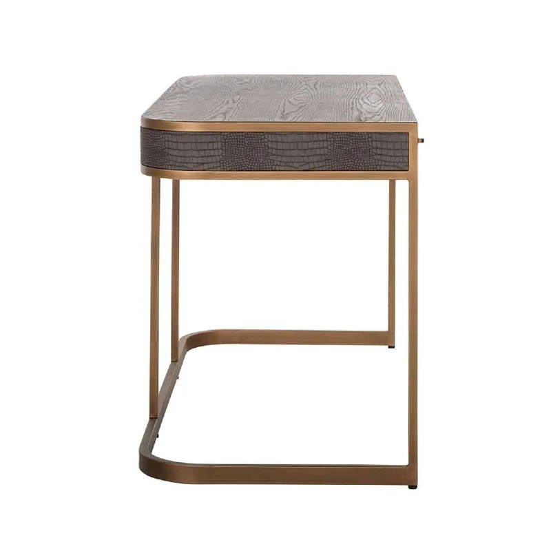 Bureau Classio 2-laden (brossé or)