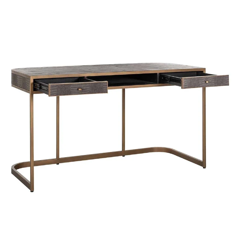 Bureau Classio 2-laden (brossé or)