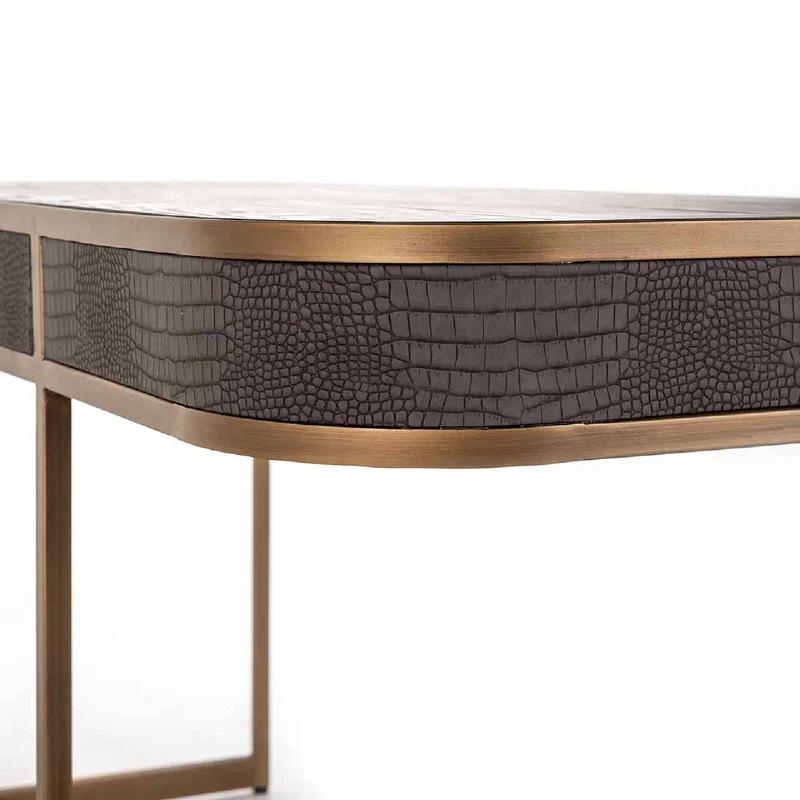 Bureau Classio 2-laden (brossé or)