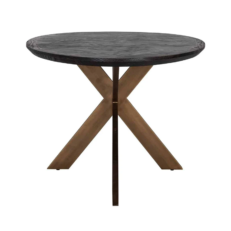 Table de repas noirbone laiton ovaal 230 (noir rustic)