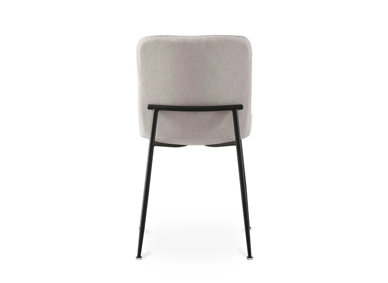 Lot de 4 chaises en tissu beige CHERYL