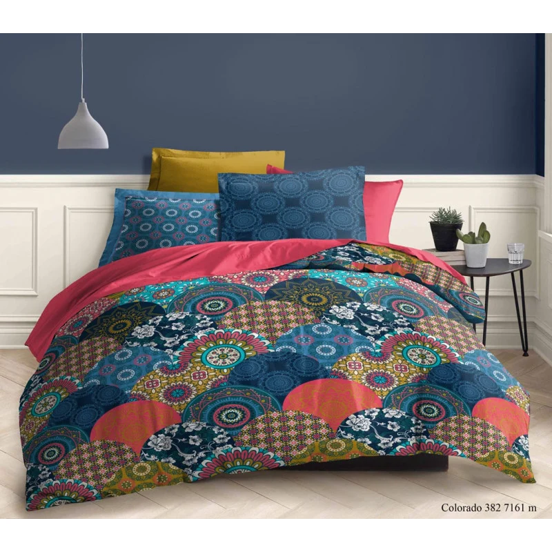 Parure de couette réversible pour lit 240 x 220 cm 13 modèles au choix