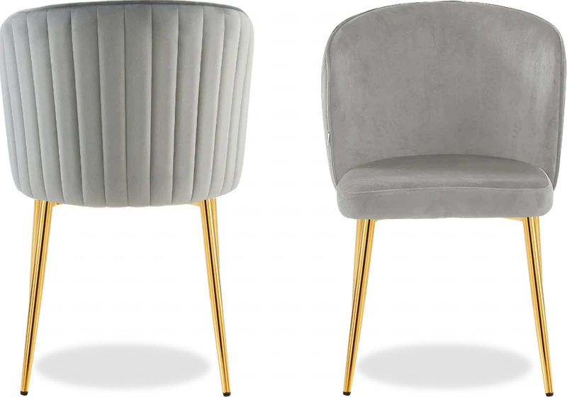 Salle à manger complète marbre blanc doré – Erly