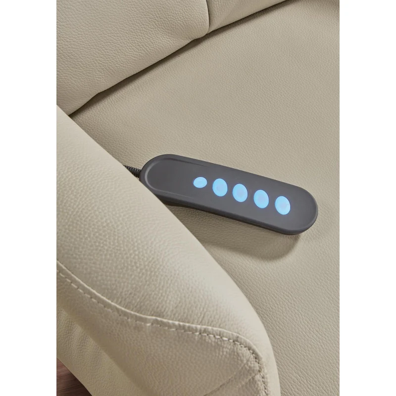 Fauteuil relax électrique cuir Grecia Gris foncé