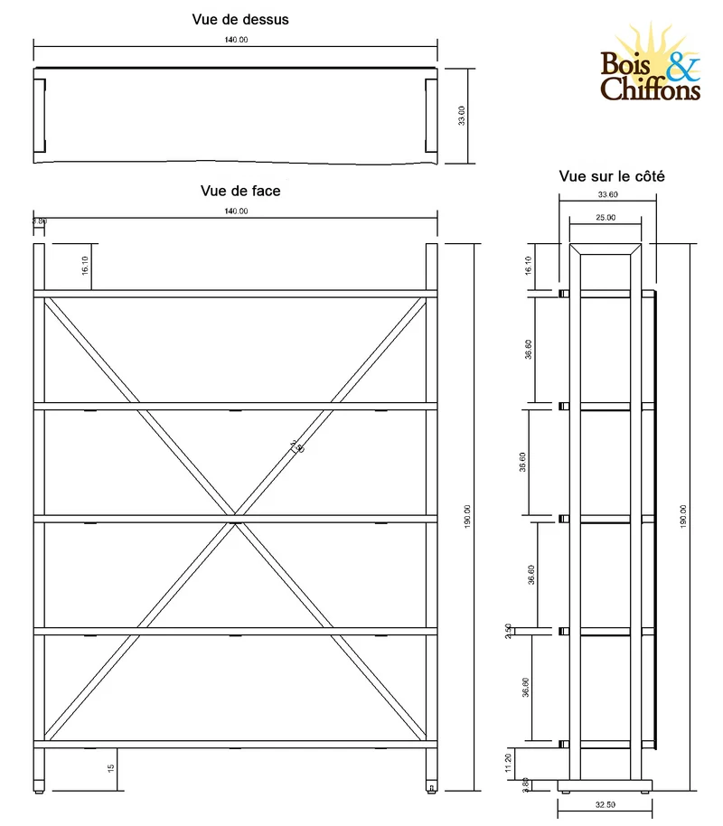 Grande etagere bois | Acacia Forest