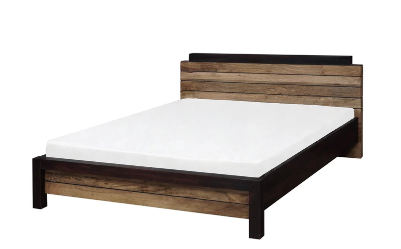 Lit 160 bois massif bicolore | Manguier Herods