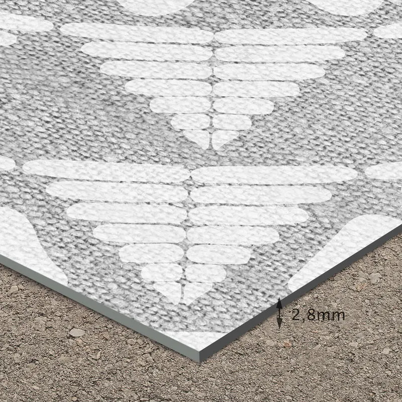 Tapis en vinyle pour intérieur / extérieur – Khamba gris