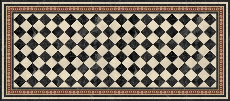 Tapis en vinyle pour intérieur / extérieur - Formes fibres naturelles