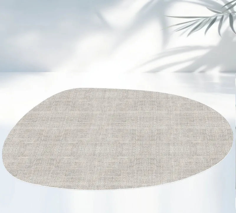 Tapis en vinyle pour intérieur / extérieur - Formes texture raphia