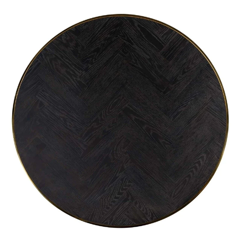 Table basse Blackbone gold set de 2 rond