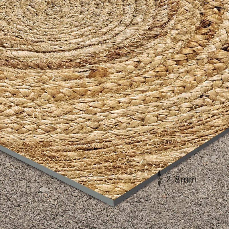 Tapis en vinyle pour intérieur / extérieur - Carthagène jaune