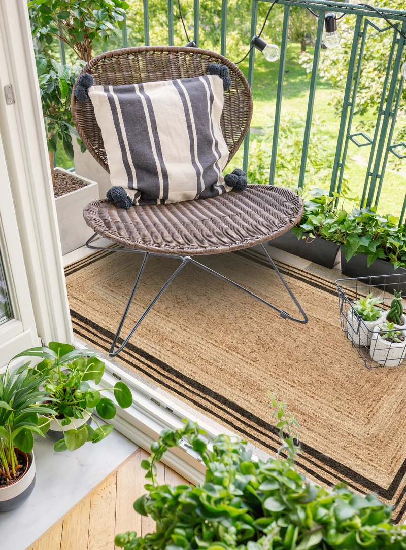 Tapis en vinyle pour intérieur / extérieur - Carthagène noir
