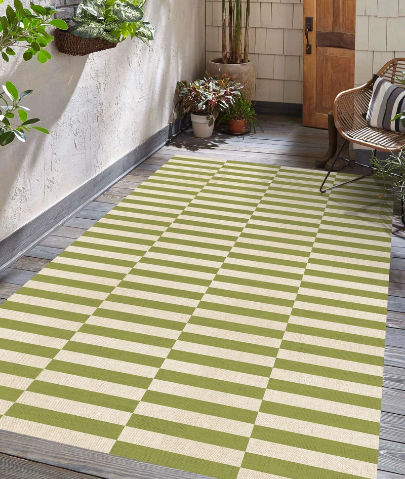Tapis en vinyle pour intérieur / extérieur - Vert dynamique