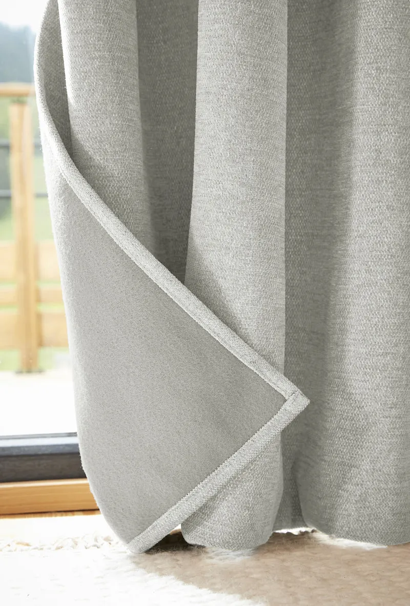 Rideau galon fronceur 140 x 260 cm Occultant + polaire BJORN Eucalyptus