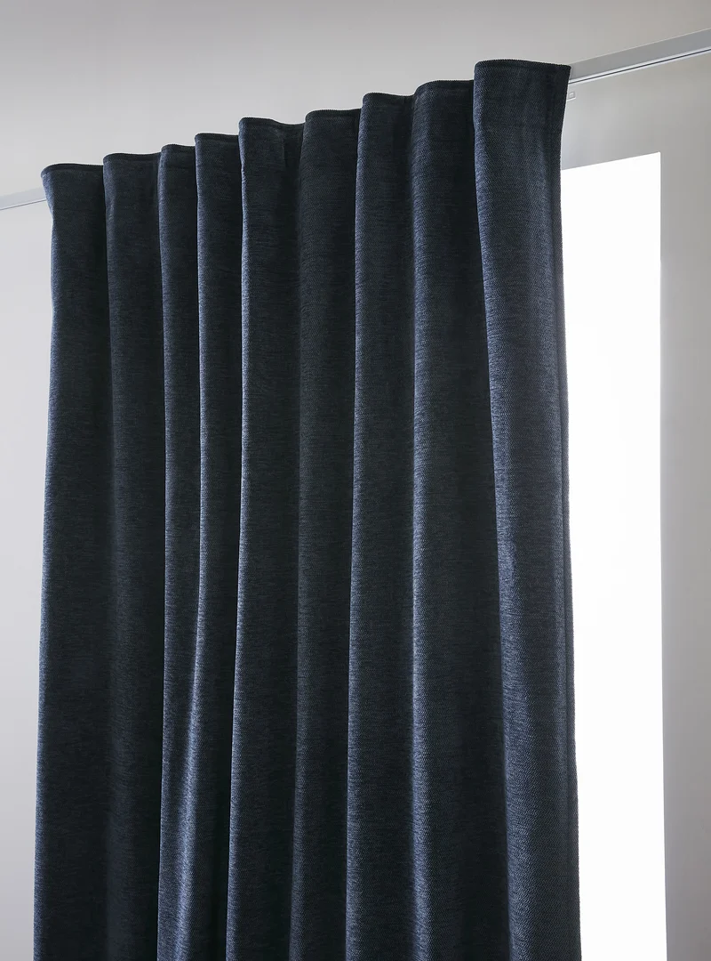 Rideau galon fronceur 140 x 260 cm Occultant + polaire BJORN Minuit