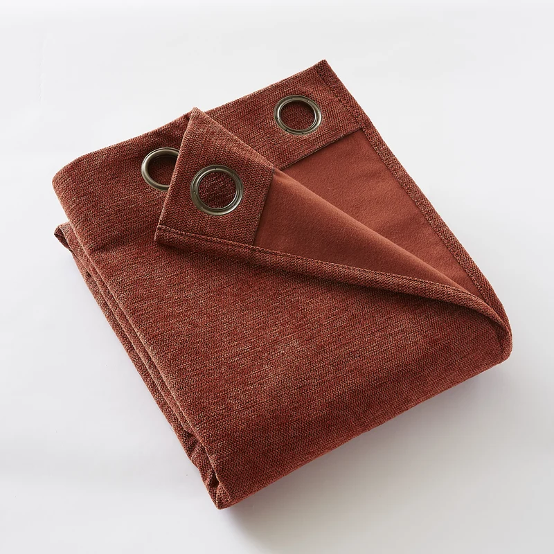 Rideau 140 x 240 cm Occultant + polaire BJORN Terracotta