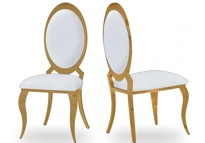 Salle à manger complète marbre noir doré – Bobo