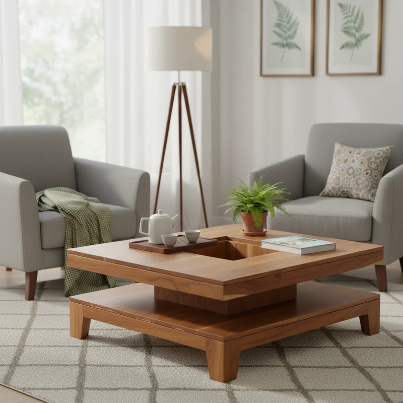 Table basse carrée | Acacia Kavish II