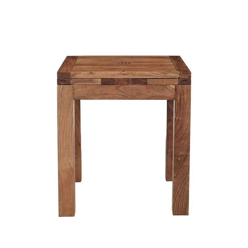 Petite table à manger carrée allonge 70 miel | Acacia Gordon