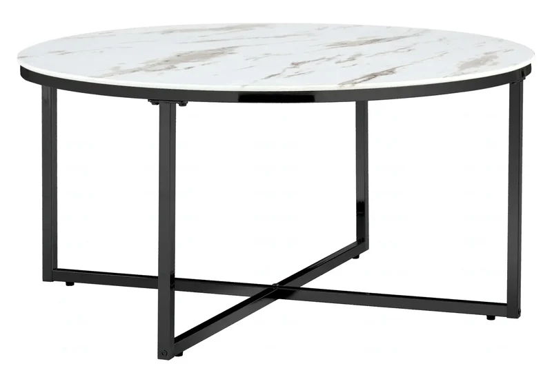Table basse ronde noire miroir - Gala