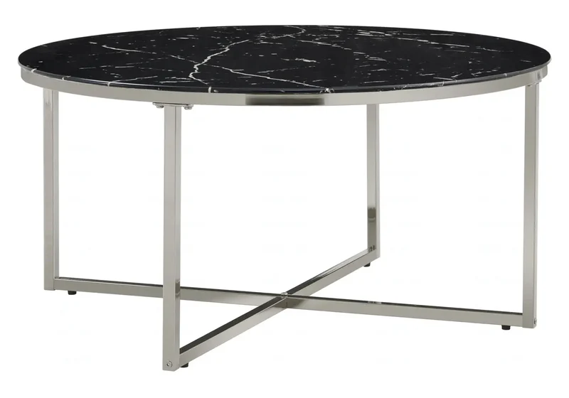 Table basse ronde en verre trempé - Gala