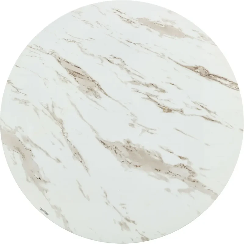 Table basse ronde dorée en verre - Gala
