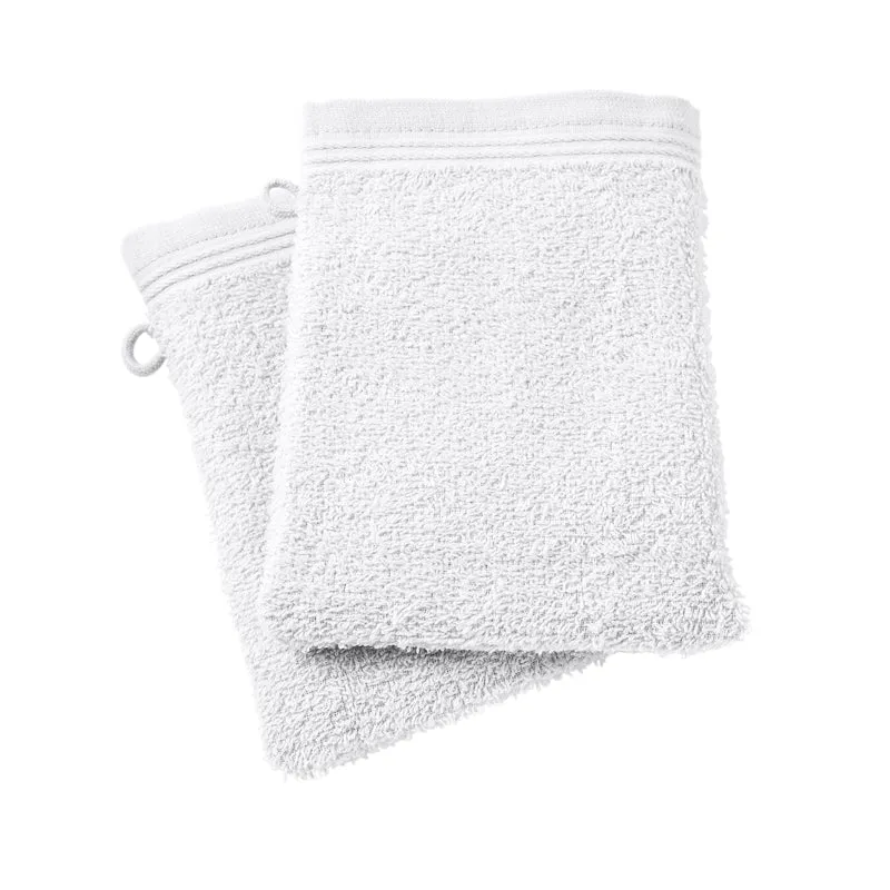 Lot de 2 gants de toilette 15 x 21 cm