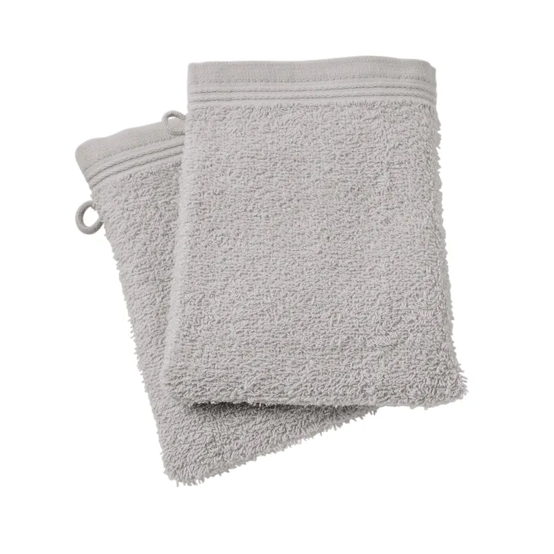 Lot de 2 gants de toilette 15 x 21 cm