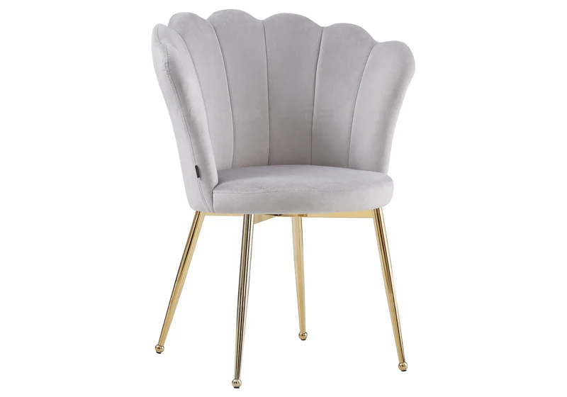 Table marbre blanc et 4 chaises doré - Gaya
