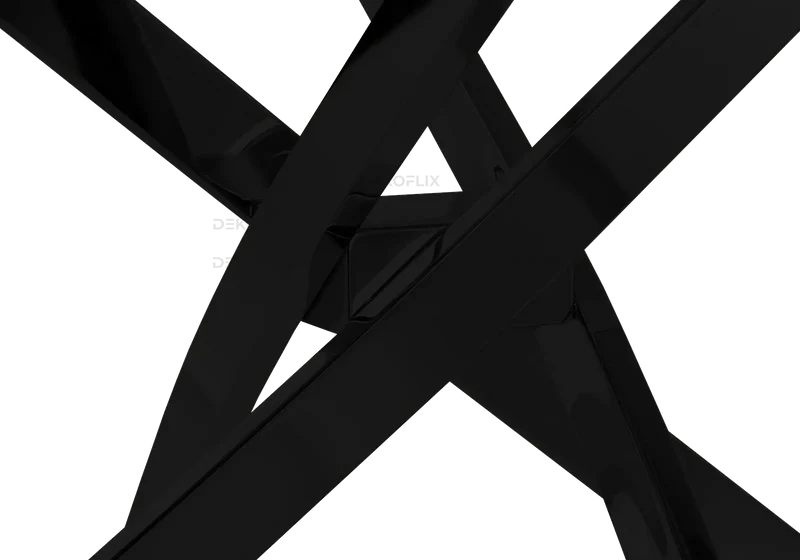 Table ronde et chaises noires grises - Joy