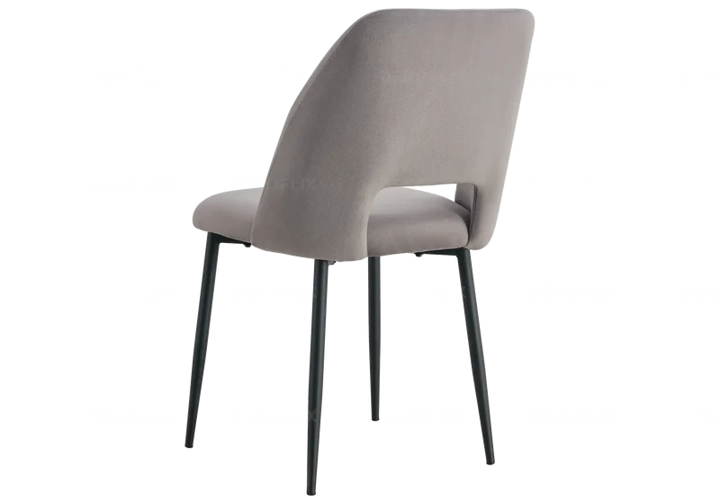 Table ronde et chaises chêne grises - Joy