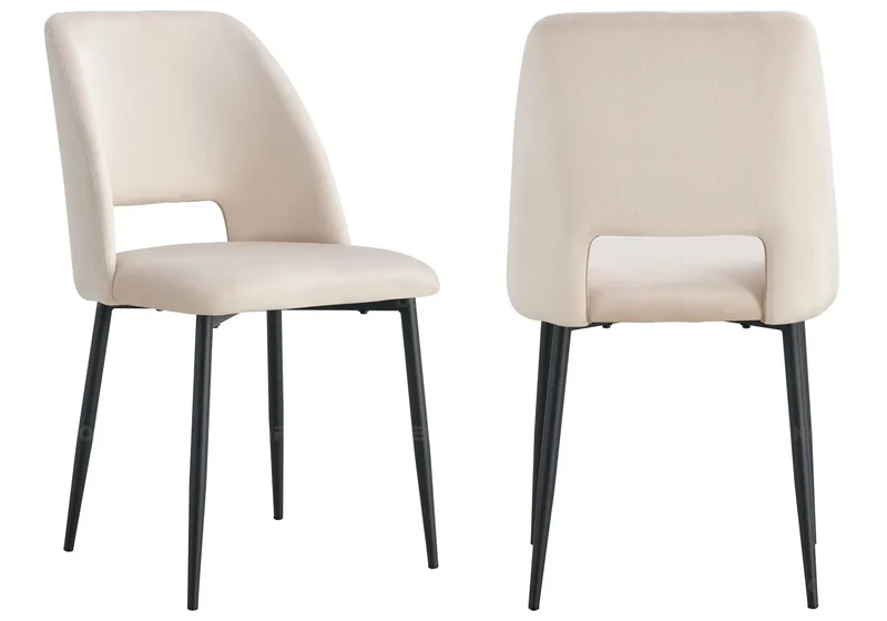 Table ronde et chaises chêne beiges - Joy