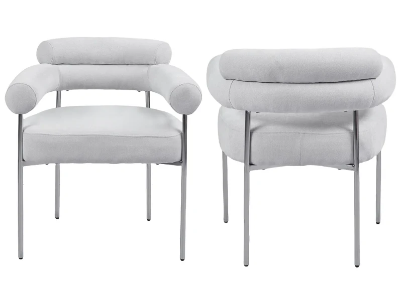 Ensemble table chaise céramique marbre blanc - Sidy