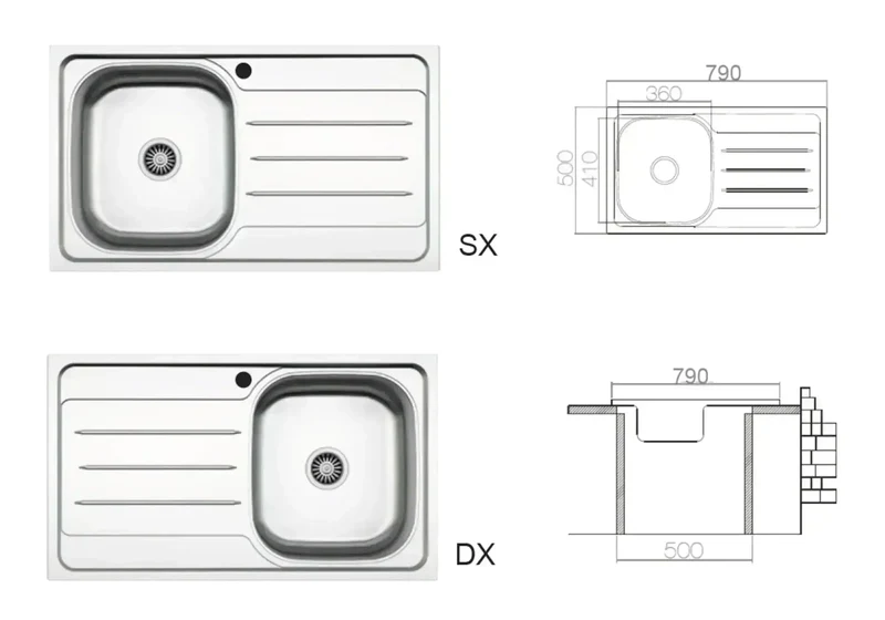 Cuisine Équipée Gris Chêne STAR 240 - Électroménager Inclus