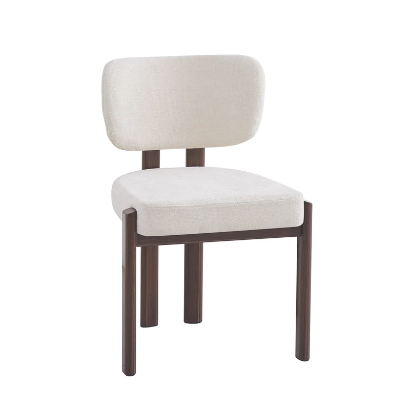 Chaise BAGUETTE effet noyer beige