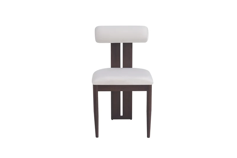 CHAISE TIFFANY PIED EFFET NOYER VELOURS BEIGE