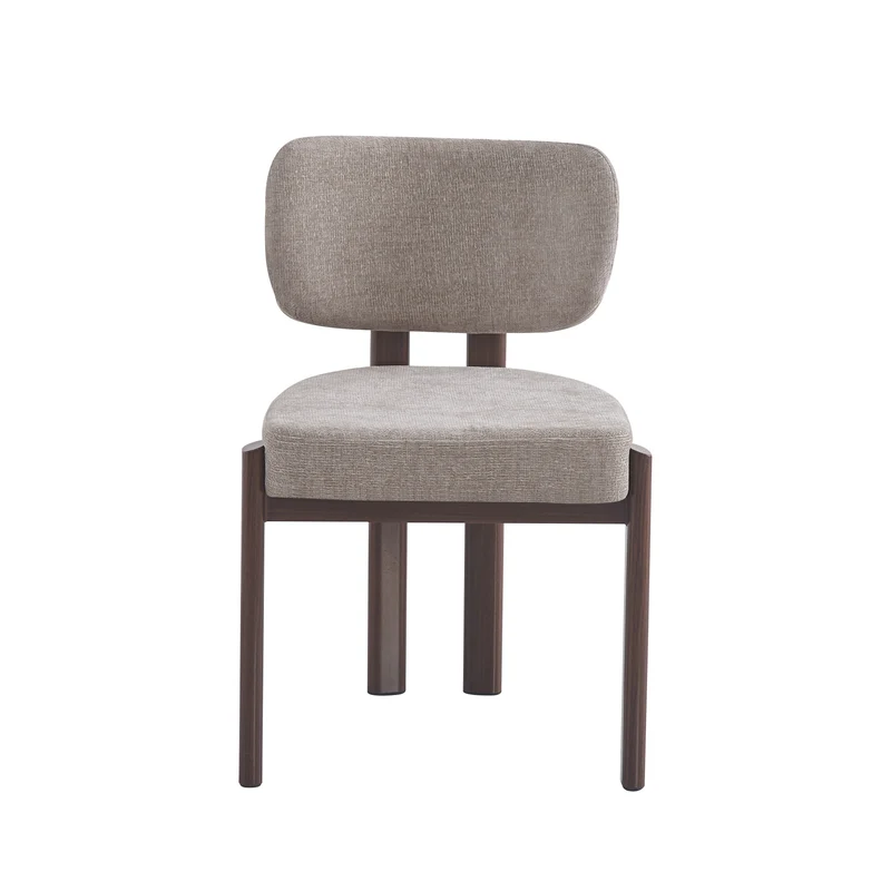 Chaise BAGUETTE effet noyer moka