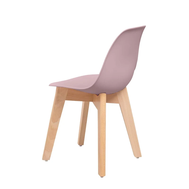 Chaise enfant, pieds bois massif, 38x31xH47 cm-ICE