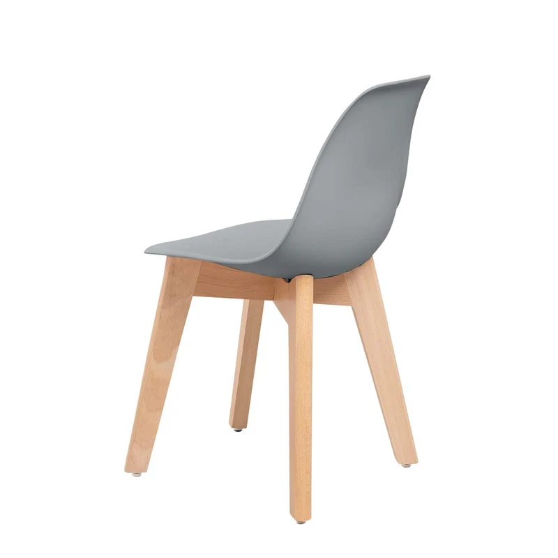 Chaise enfant, pieds bois massif, 38x31xH47 cm-ICE