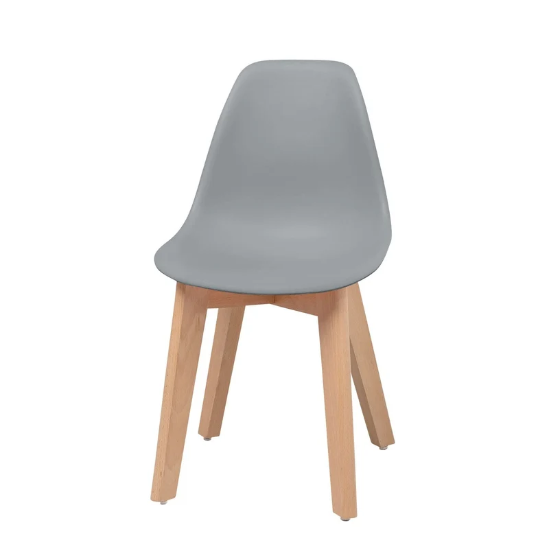 Chaise enfant, pieds bois massif, 38x31xH47 cm-ICE