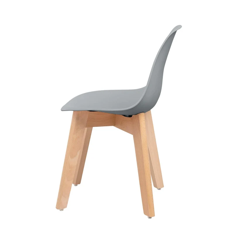 Chaise enfant, pieds bois massif, 38x31xH47 cm-ICE
