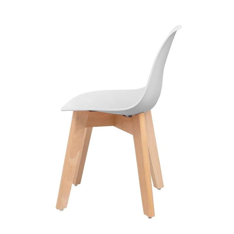 Chaise enfant, pieds bois massif, 38x31xH47 cm-ICE