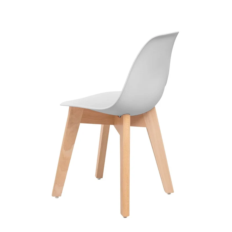 Chaise enfant, pieds bois massif, 38x31xH47 cm-ICE