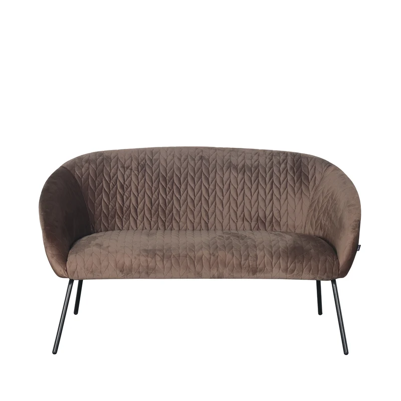 STOL Banquette 2 places en Velours anti tache