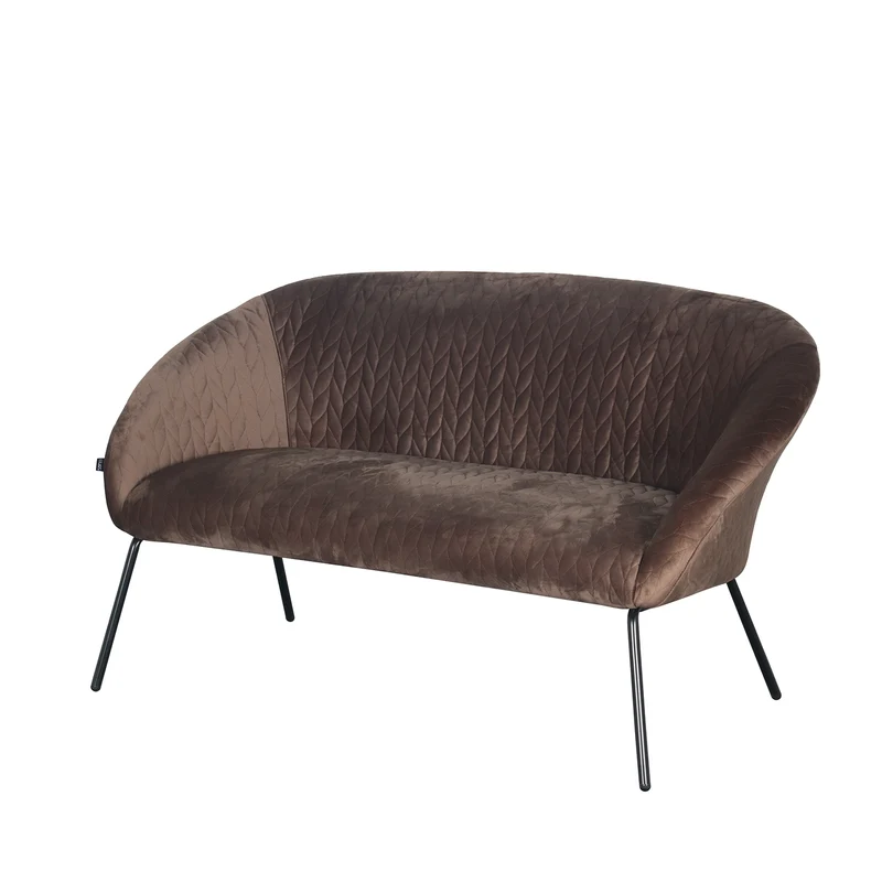 STOL Banquette 2 places en Velours anti tache