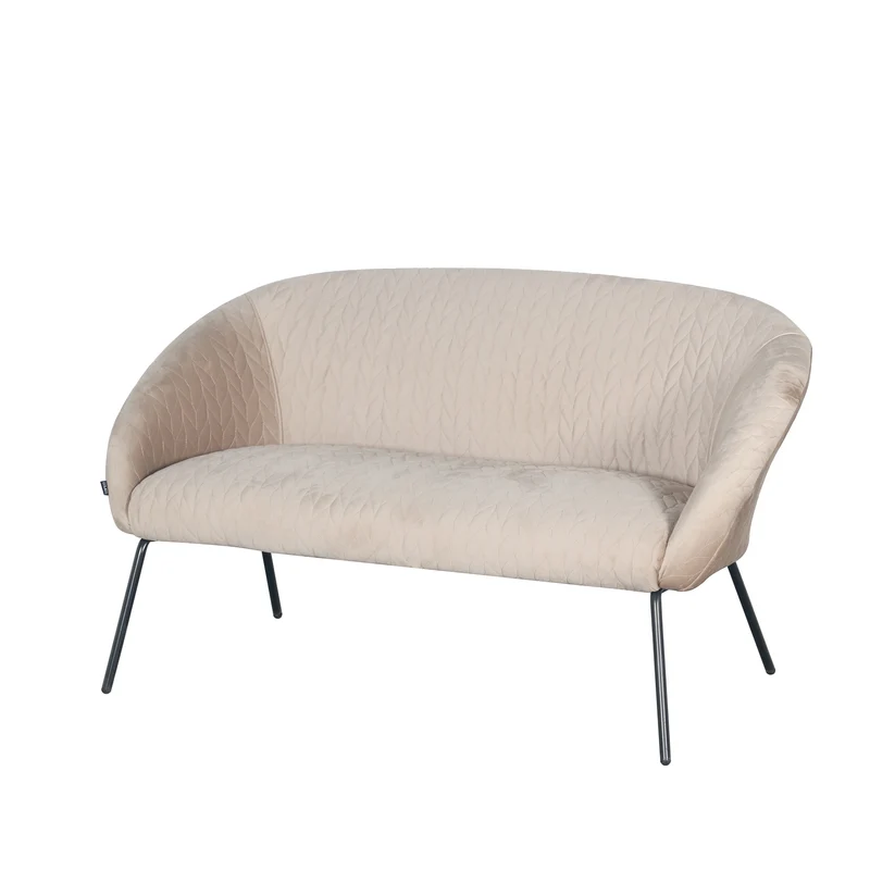 STOL Banquette 2 places en Velours anti tache