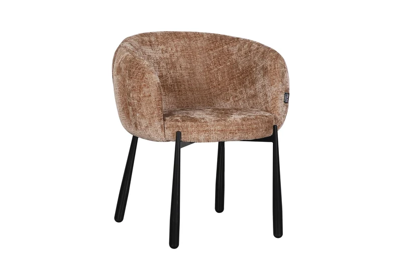 Chaise en tissu anti tache, 68x64xH79CM - LEAH