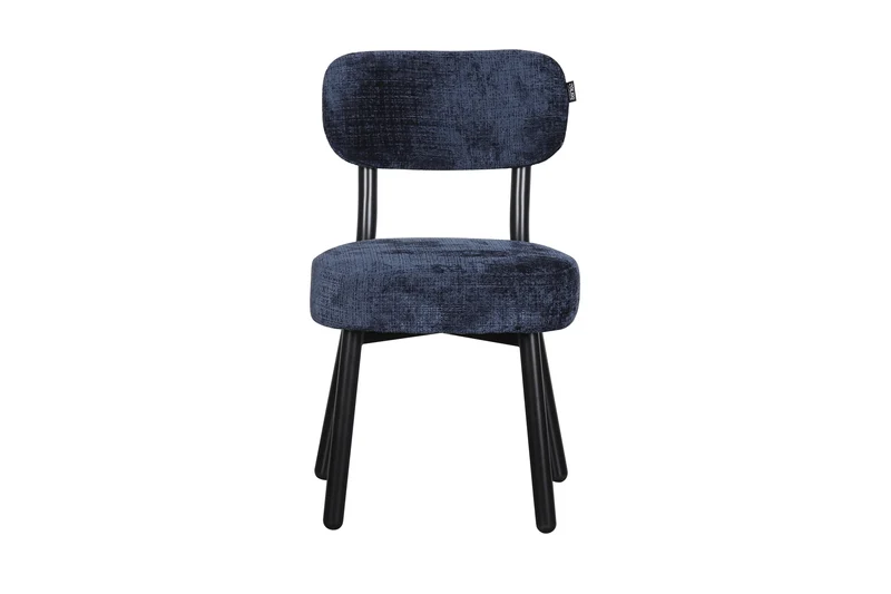 Chaise en tissu anti tache, 50x56xH85,5CM - ELLA