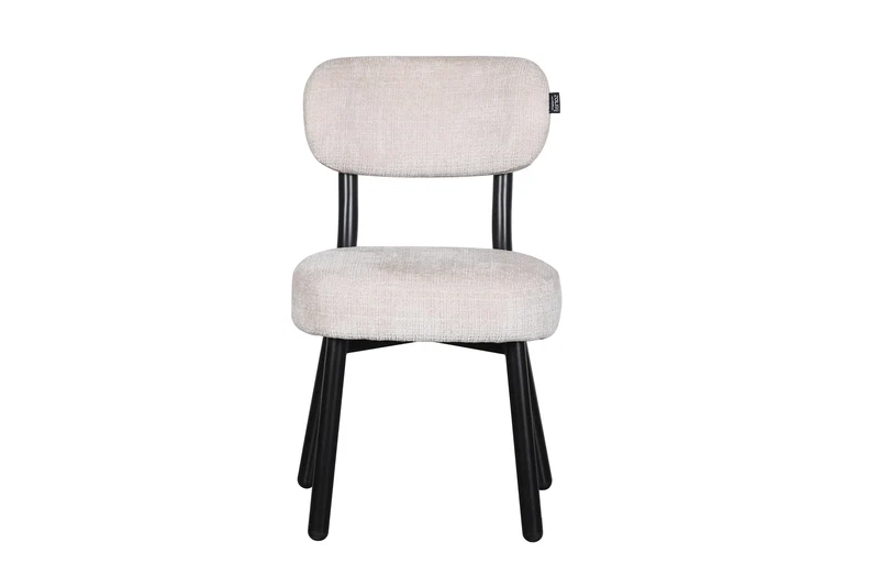 Chaise en tissu anti tache, 50x56xH85,5CM - ELLA